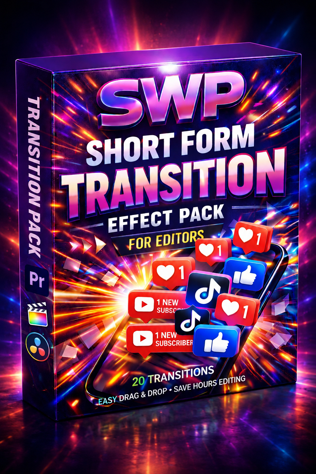 SWP Short form TRANSITION effect pack For Editors/Creators